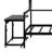 Metal Daybed With Removable Movable Desk, Metal Bed With Metal Grid And Shelves And Clothes Hanger-250746027-250746026