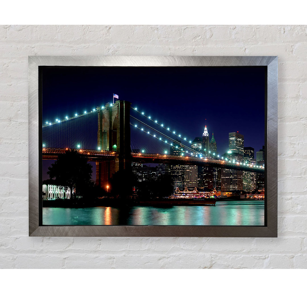 Brooklyn Bridge NYC Blue Nights - Druck