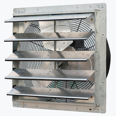 New Upgraded iLIVING 20 Inch Variable Speed Shutter Exhaust Fan, Wall-Mounted, Includes Power Cord