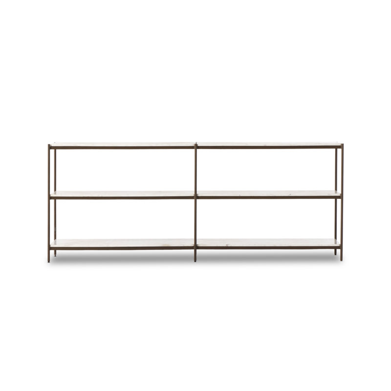 Console Clyne Tincher, Marbre blanc poli
