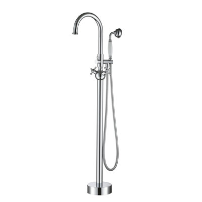 2 Handle Freestanding Tub Filler with Diverter