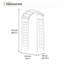 125.4cm W x 59.6cm D Solid Wood Arbour-115697708