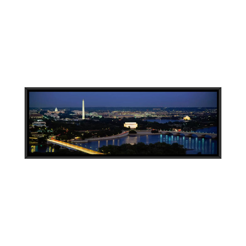 «High Angle View of a City Washington DC», reproduction de photo sur toile, H 16 po x l 48 po x P 1,5 po