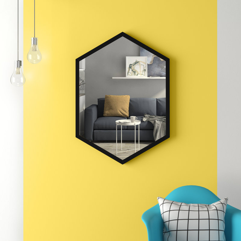 Effervescence Mirror, 31" x 22", Black