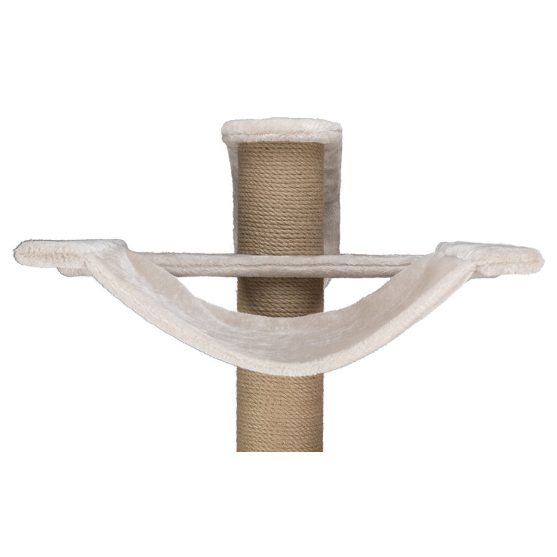 Dayna 60" Wall Mount Cat Tree with Sisal Scratching Post and Hammock
