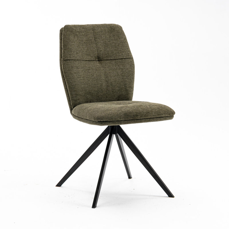 Adedotun Upholstered Dining Chair, 2, Green