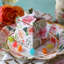Boîte à théière floral