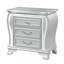 Table de chevet en argent avec DEL