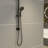 5-Function 10'' Round Adjustable Rain Dual Shower Head Combo with Slide Bar-64744706