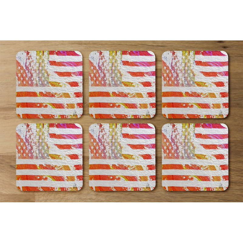 Square 6 Piece Coaster Set