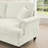Beige White 4-Seater Modular L-Shaped Sectional Couch - Chenille Deep Seat Sofa with Flared Arms, Removable Ruffled Skirts, Spindle Legs & Detachable Movable Ottoman, Classic Style-508544063-508544057-508544052