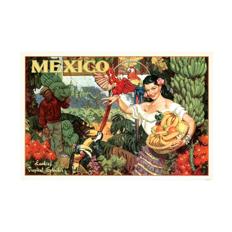 Art de Marcus Jules, Mexique, H 12 po x l 19 po