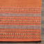 Tapis orange / rouge en coton tissé à plat Bokara Hills-44470608