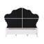Grand lit blanc tendance avec support de matelas confortable et base en bois composite au design attrayant-2015310376