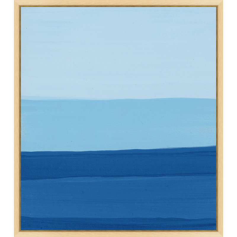 «Lapis Lazuli Landscape 12» par Thom Filicia - Peinture sur toile à cadre unique