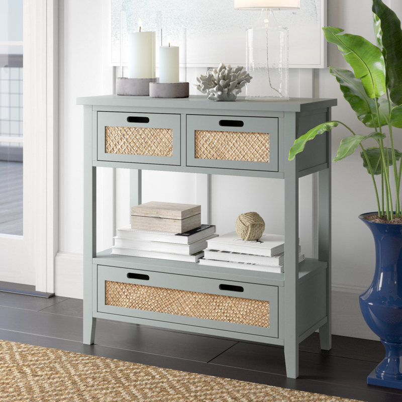Lorentzen 33'' Console Table, Steel Blue