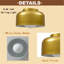 Industrial Gold Ceiling Light with Metal Barn Shade