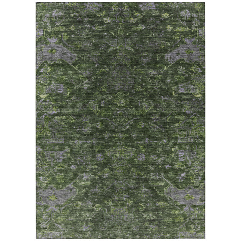 Machine Washable Indoor/Outdoor Chantille ACN2322 Global Rug, Rectangle 9' x 12'