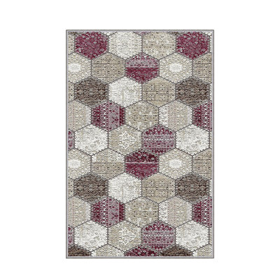 Antibacterial Hall Carpet, 39.4 x 59.1 inches | 100% Polyester, 0.4 in Pile Height, Non-Slip PVC Felt Dot Underside | Machine Washable, 3D Digital Printing, Durable & Stylish for Modern Home Décor