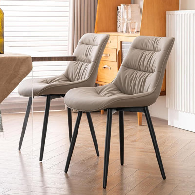 A Set Of 2 Modern Dining Chairs, Kitchen And Dining Room Upholstered Chairs, Living Room Chairs, Kitchen, Bedroom -  Corrigan StudioÂ®, DE4997661C3E462C882806ACDA5CC3D5