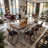 Signature with Stainless Steel Base Dining Table-87038666