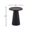  Table d'appoint en bois sculpté - Bois massif, finition naturelle et noire-919161029