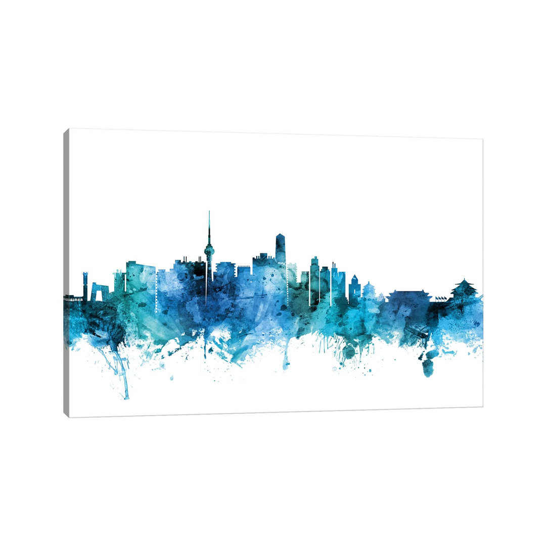 Beijing, China Skyline by Michael Tompsett - Wrapped Canvas Gallery-Wrapped Canvas Giclée