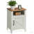 Blanc / brun marron