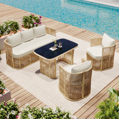 5 - Person Patio Dining Set with Rectangular Table