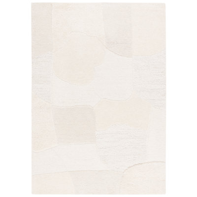 Tapis abstrait en laine et coton touffeté à la main Amaree