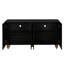 Modern Fluted Sideboard Buffet With Storage
