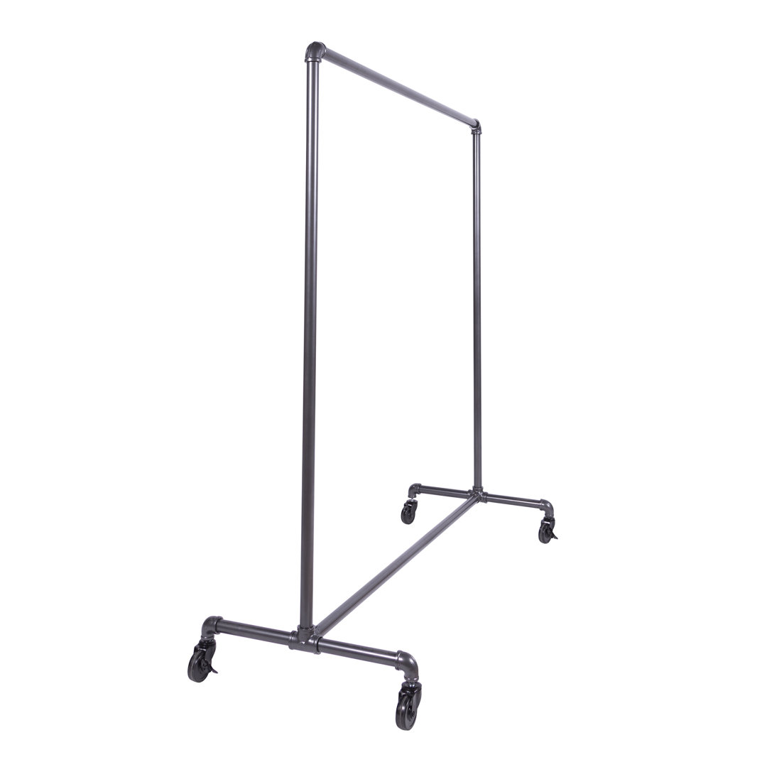 Avoca 60'' Metal Rolling Clothing Rack Rebrilliant