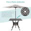 Table bistro en aluminium-251518529