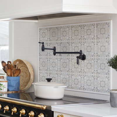 Wall Mounted Brass Pot Filler with 2 Handles