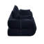Canapé-lit pliable 78,7 po 3-en-1, rembourré de mousse en tissu Teddy, convertible en méridienne ou en lit-853150220