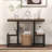 17 Stories Rustic Tv Console Table For 50" Tvs Industrial Sofa Table With Open Storage Shelves Rustic Brown