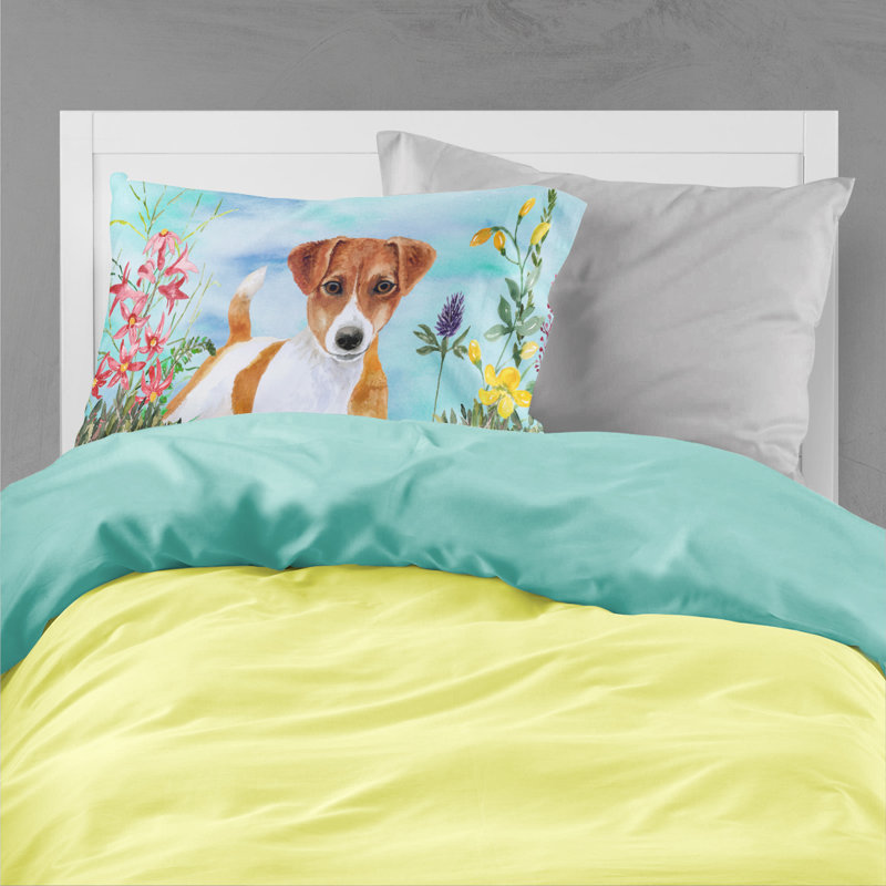 Taie d’oreiller spring, Jack Russell terrier