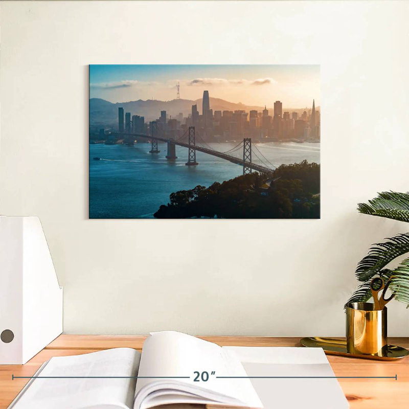 Lilie Festive San Francisco Skyline, 8" H x 12" W