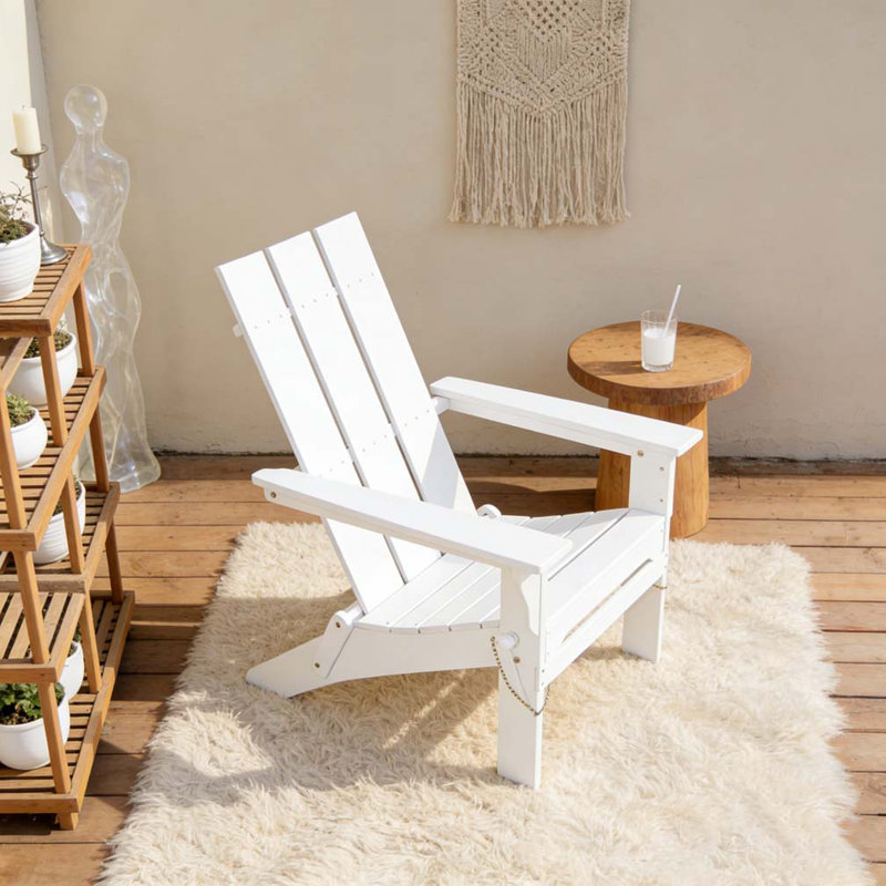 Chaise d'extérieur pliable, Blanc