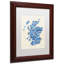 « écosse text map blue », impression encadrée-17769265