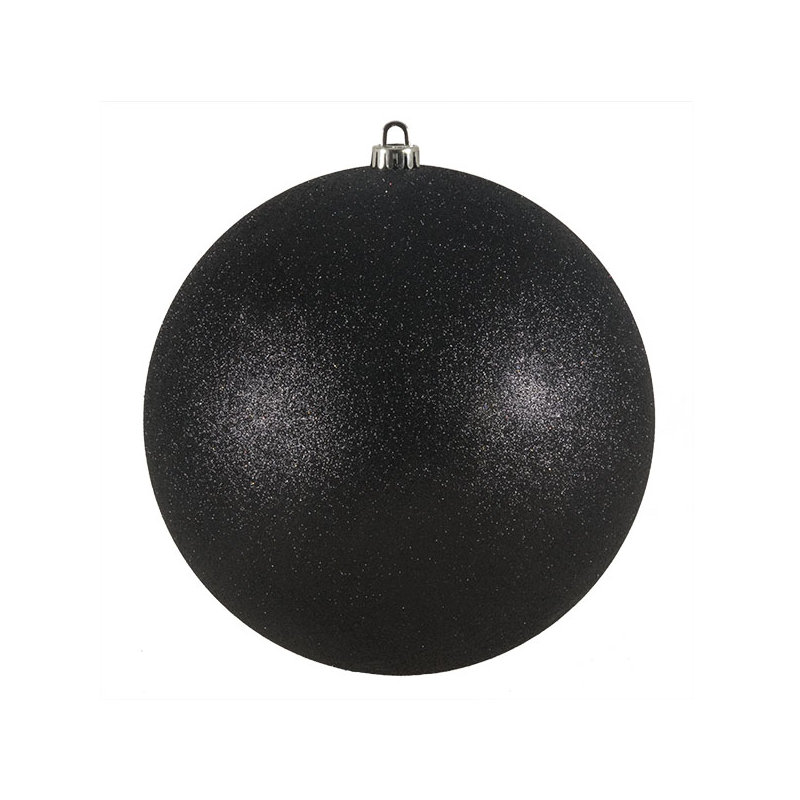 Xmas Ball Ornament, Black, 25cm H x 25cm W