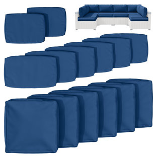 14-Piece Outdoor Seating Group Cushion Cover, Only Covers