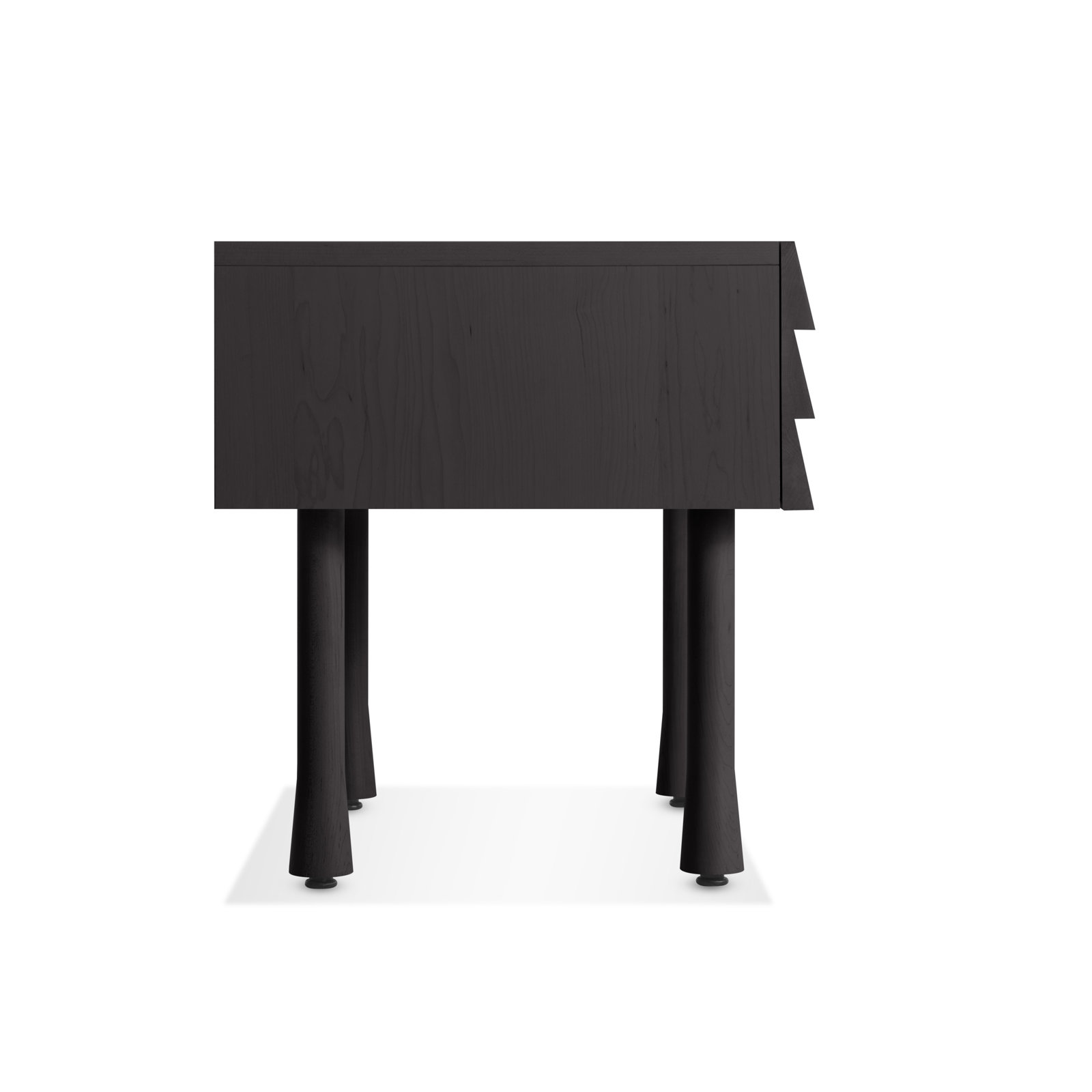 Lap 1 - Drawer Nightstand, Black on Ash / Black