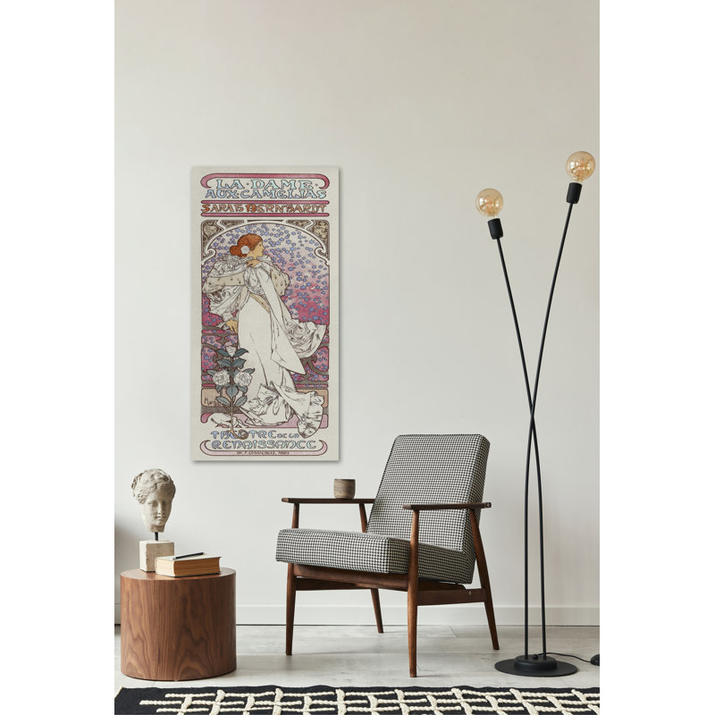 "La Dame aux Camélias" Print on Wrapped Canvas, 24" H x 12" W