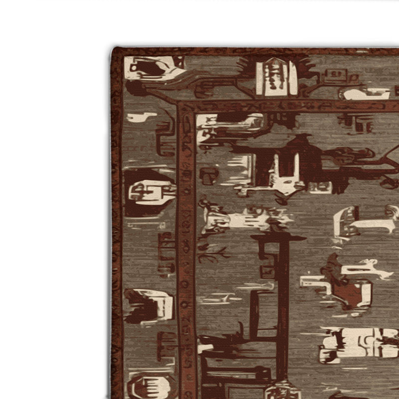 Tapis intérieur et extérieur ArtDeco, Rectangle 4pi x 6 pi