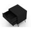 Table de chevet 20 po Rockefeller en noir (2 tiroirs)-1373594349