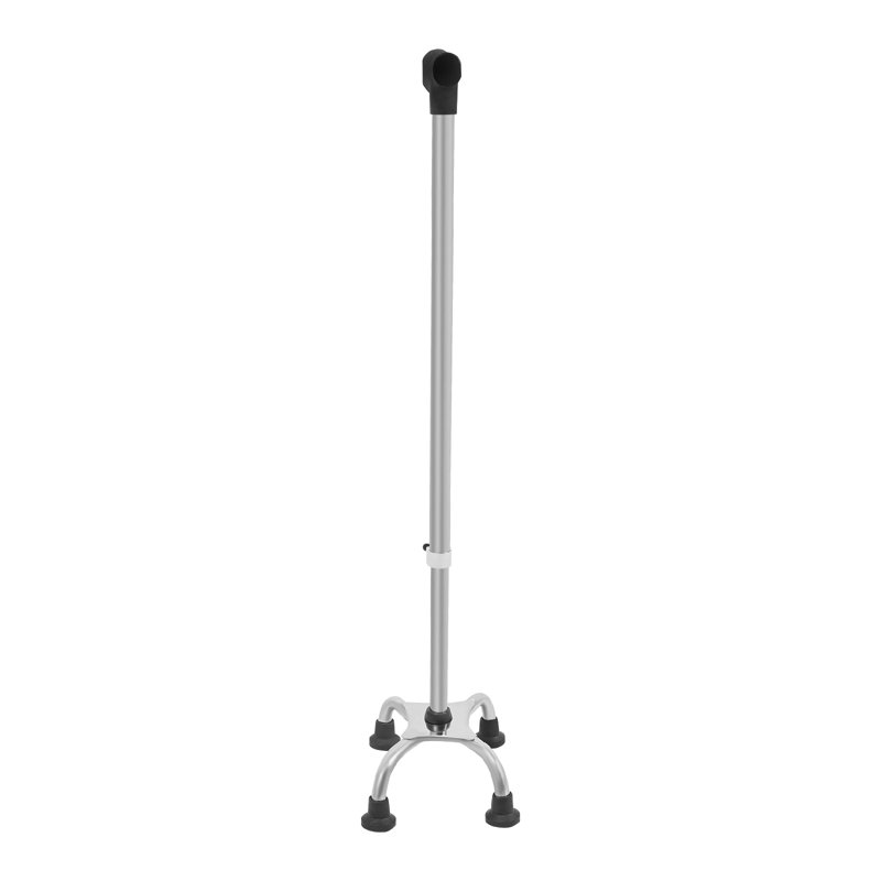 Bâton de marche avec aide à la marche réglable à 4 pieds et base à 4 pieds