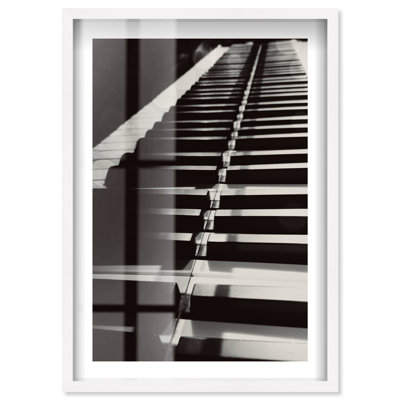 Reproduction de piano encadrée, photographie encadrée par Notoriart