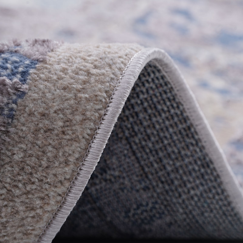 Naar Payas Area Rugs, Brown/Beige/Traditional Accent Power Loom Machine -Crafted Rug, Rectangle 5'3" x 7'6"