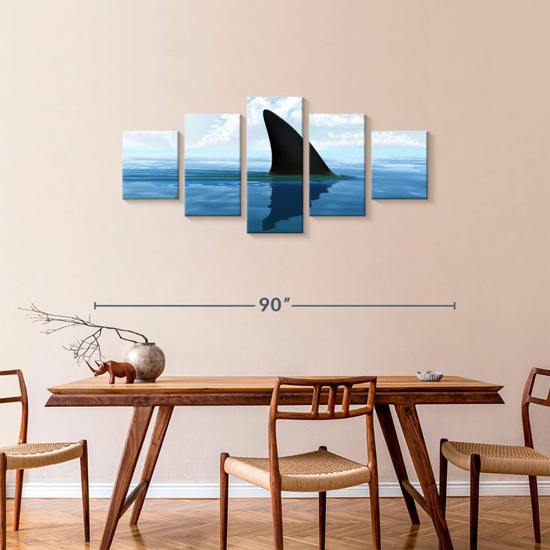 Aileron de requin, H 34 po x l 74 po